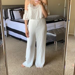 White lace jumpsuit